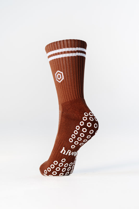 HiveGrip Premium Anti-Slip Tennis Socks | Clay