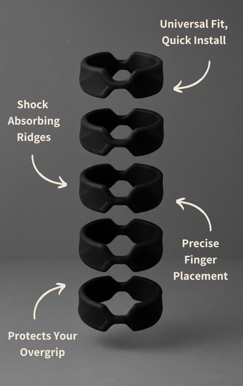 HiveGrip Shock-Absorbing Overgrip | Black