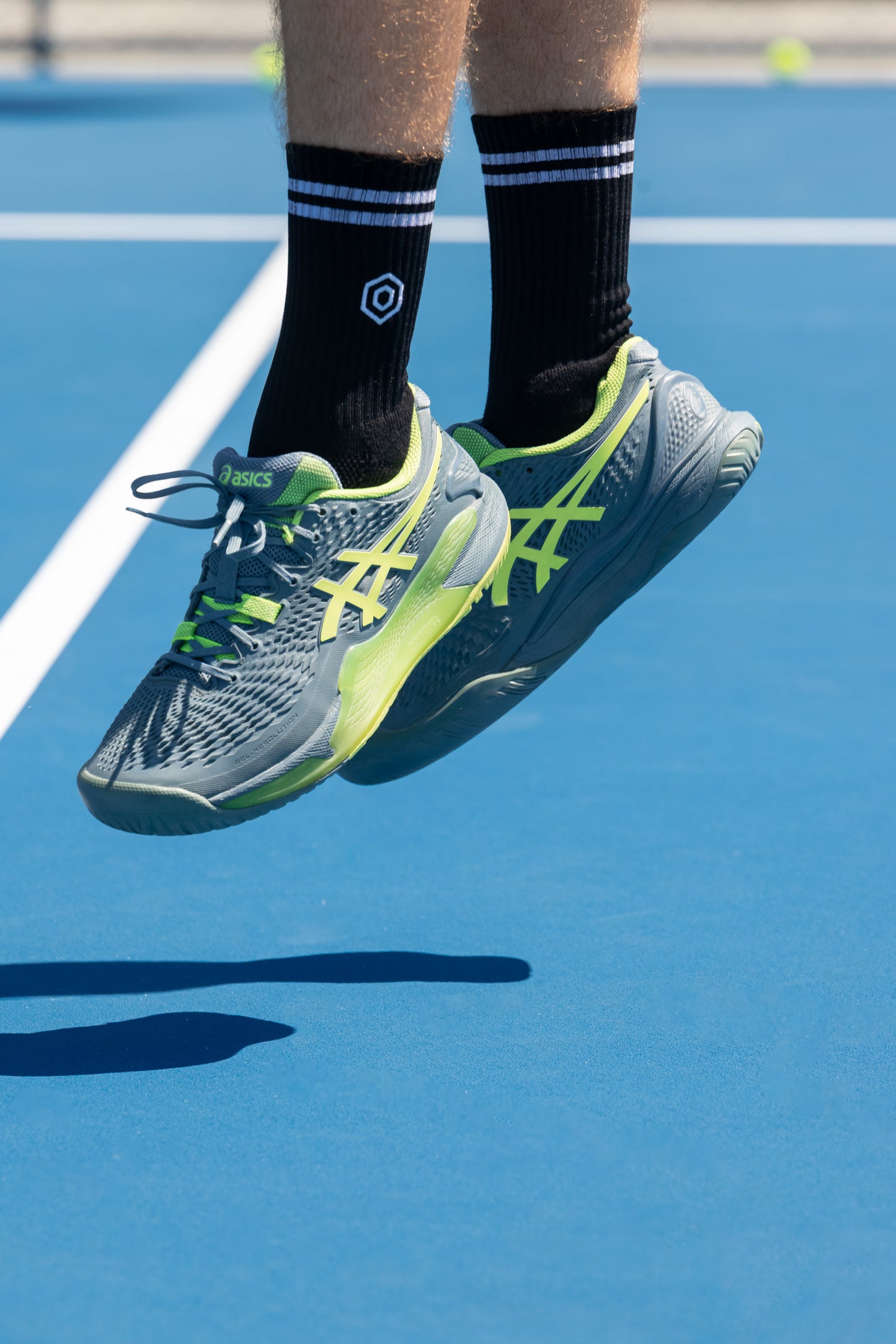 HiveGrip Premium Anti-Slip Tennis Socks | Black
