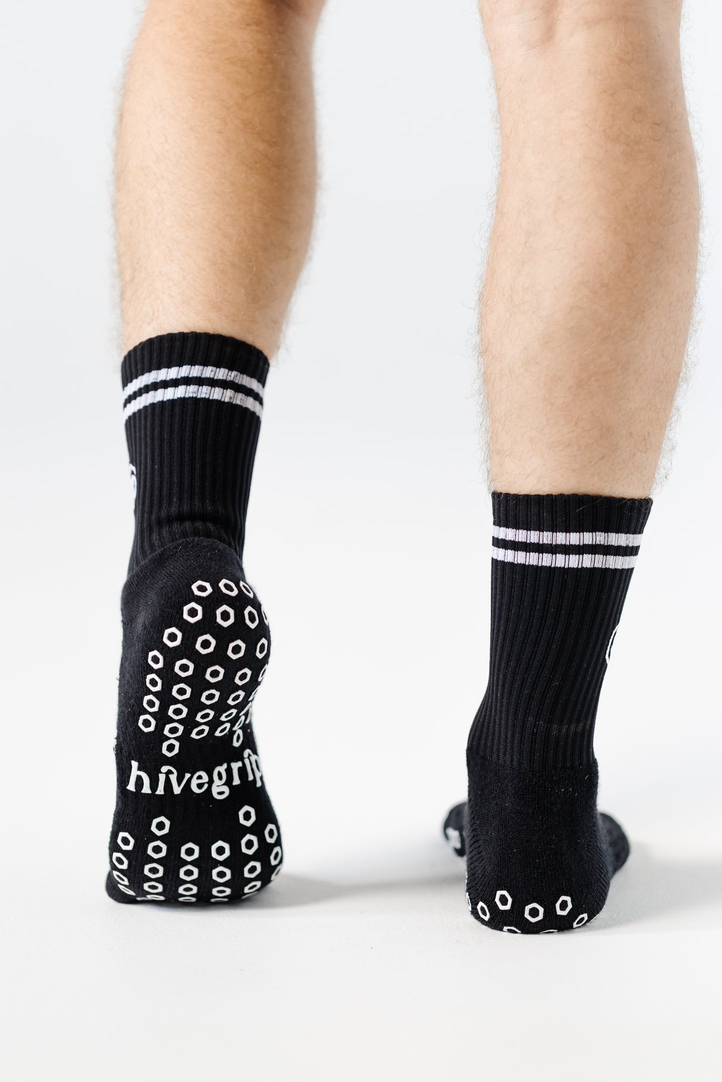 HiveGrip Premium Anti-Slip Tennis Socks | Black